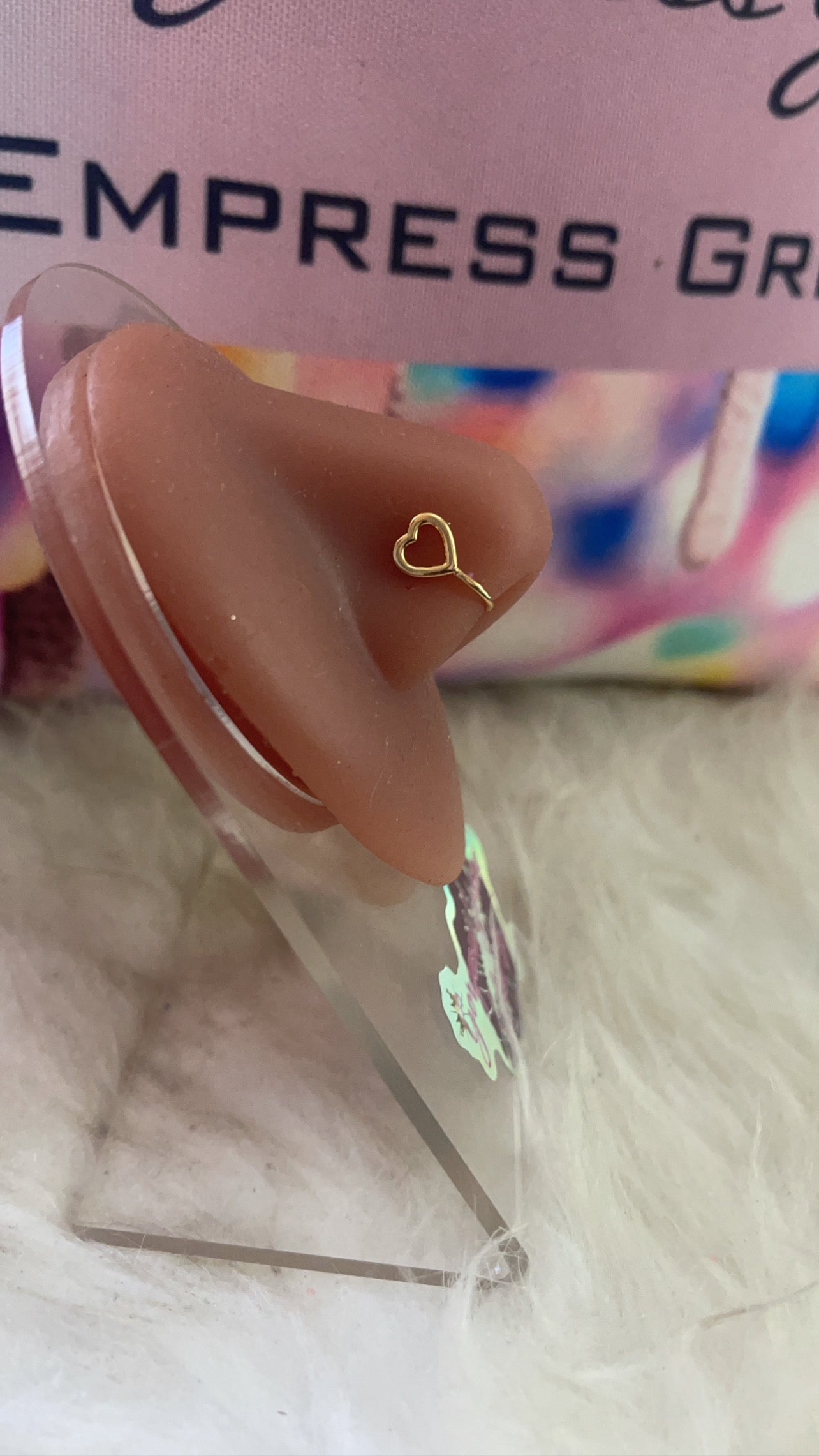 Heart ring cuff