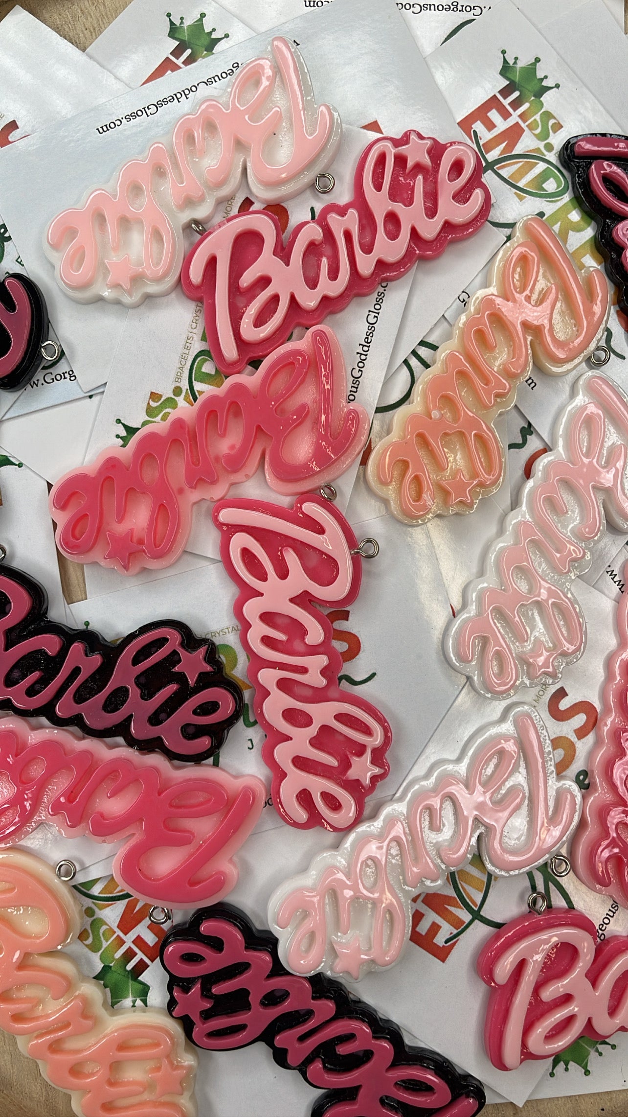 Barbie 2 tone charm(5)