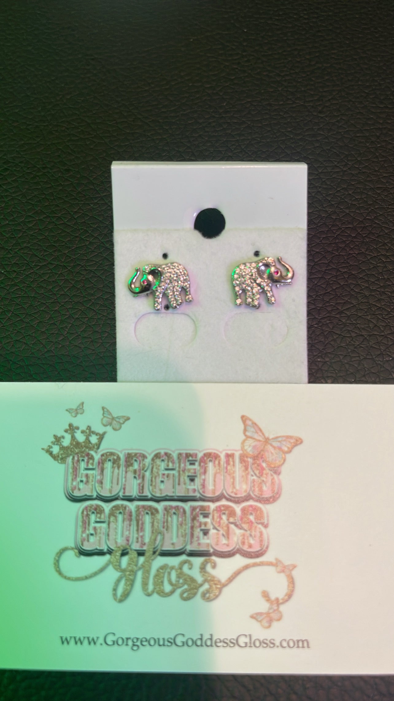 Silver Elephant Earrings