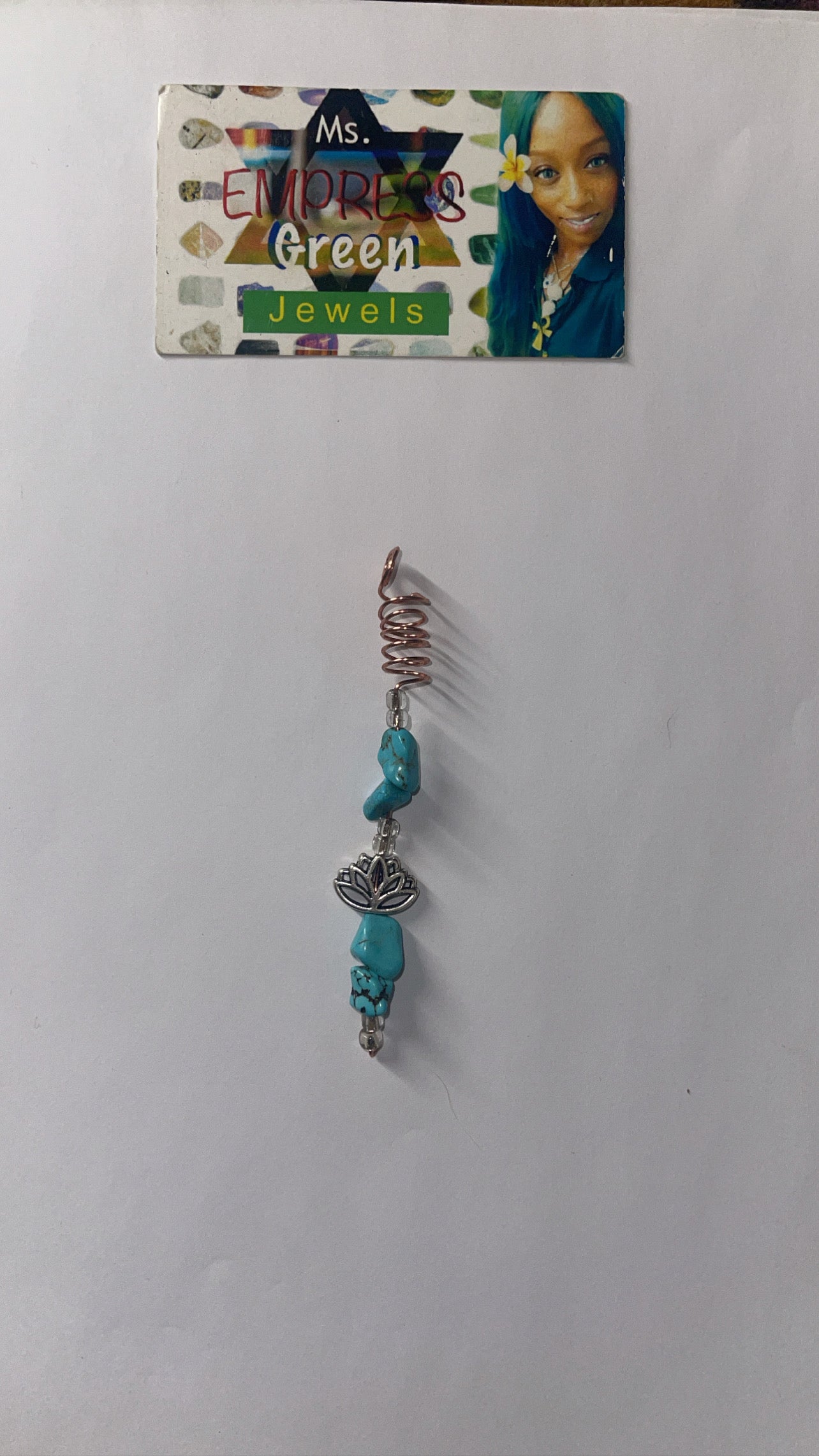 Turquoise Copper Loc Jewelry
