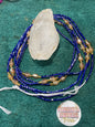 Blue Goddess Tie on Waistbead Tie on  Waistbead