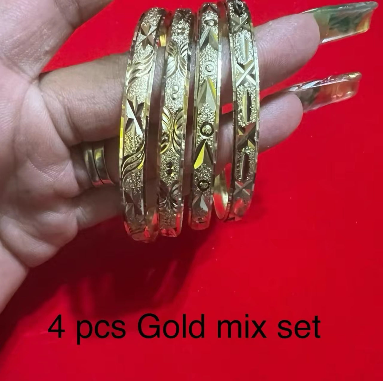 Gold 4pcs Empress  fashion bangles  4pcs  only ALL SIZES