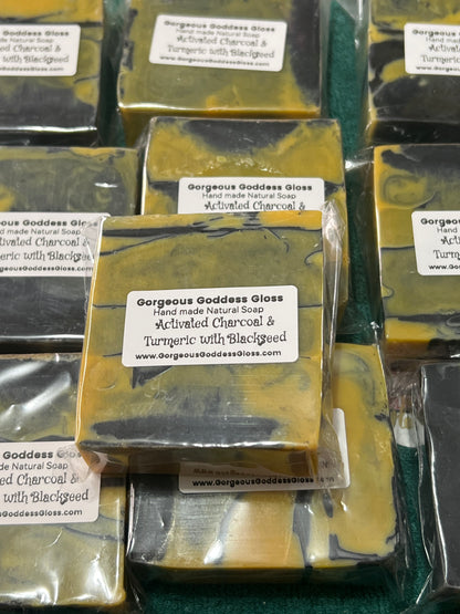 Activated Turmeric, Honey & Black Seed Natural face n body Bar Soap