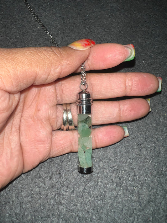 Nephrite Jade Floride Water Necklace