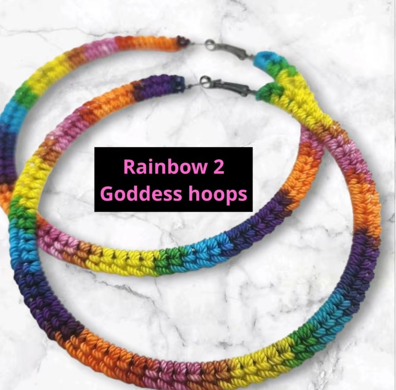 Rainbow #2 Crochet Earrings