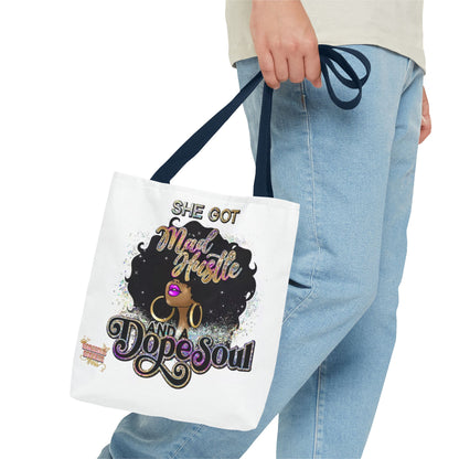 She has mad hustle   Tote Bag - Stylish Reusable Bag for Strong Women