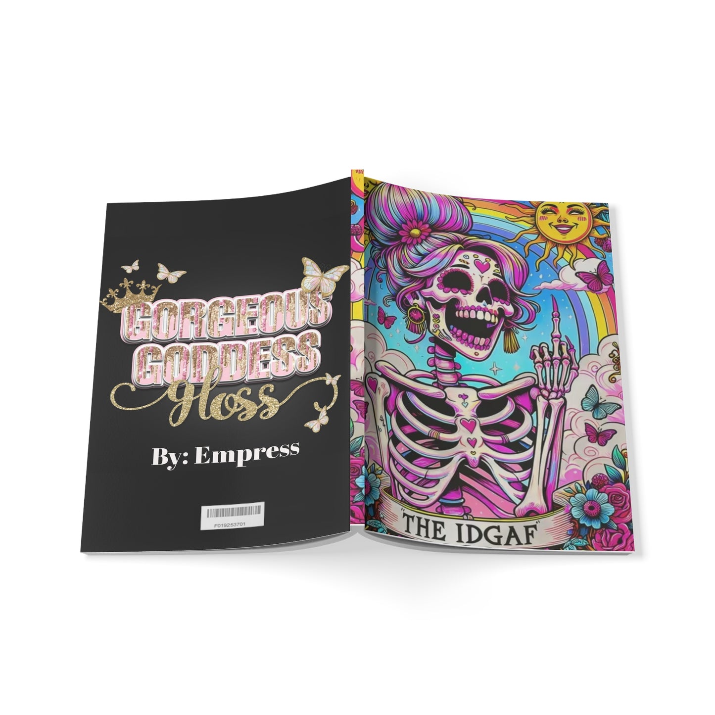 IDGAF  White A5 Softcover Notebook - Inspirational Journal for Creative Minds