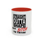 Funny Straight Outta Shape Coffee Mug - 11 & 15oz Accent Mug for Fitness Enthusiasts