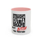 Funny Straight Outta Shape Coffee Mug - 11 & 15oz Accent Mug for Fitness Enthusiasts