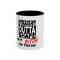 Funny Straight Outta Shape Coffee Mug - 11 & 15oz Accent Mug for Fitness Enthusiasts