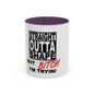 Funny Straight Outta Shape Coffee Mug - 11 & 15oz Accent Mug for Fitness Enthusiasts