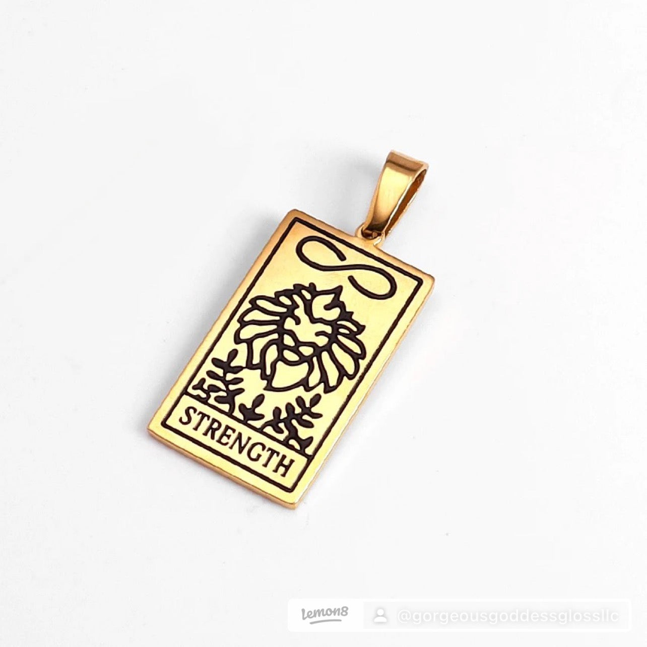 Tarot card #2 Necklace Gold Filled