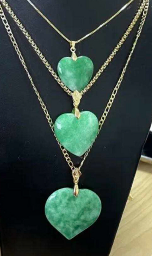 Jade Heart Fashion  Necklace