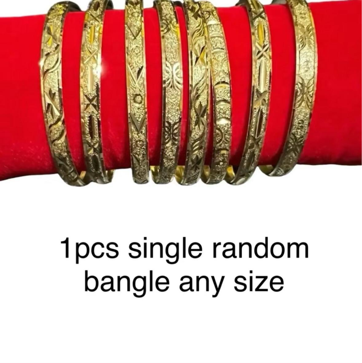 Single Empress bangles  gold / tri  1 pcs only