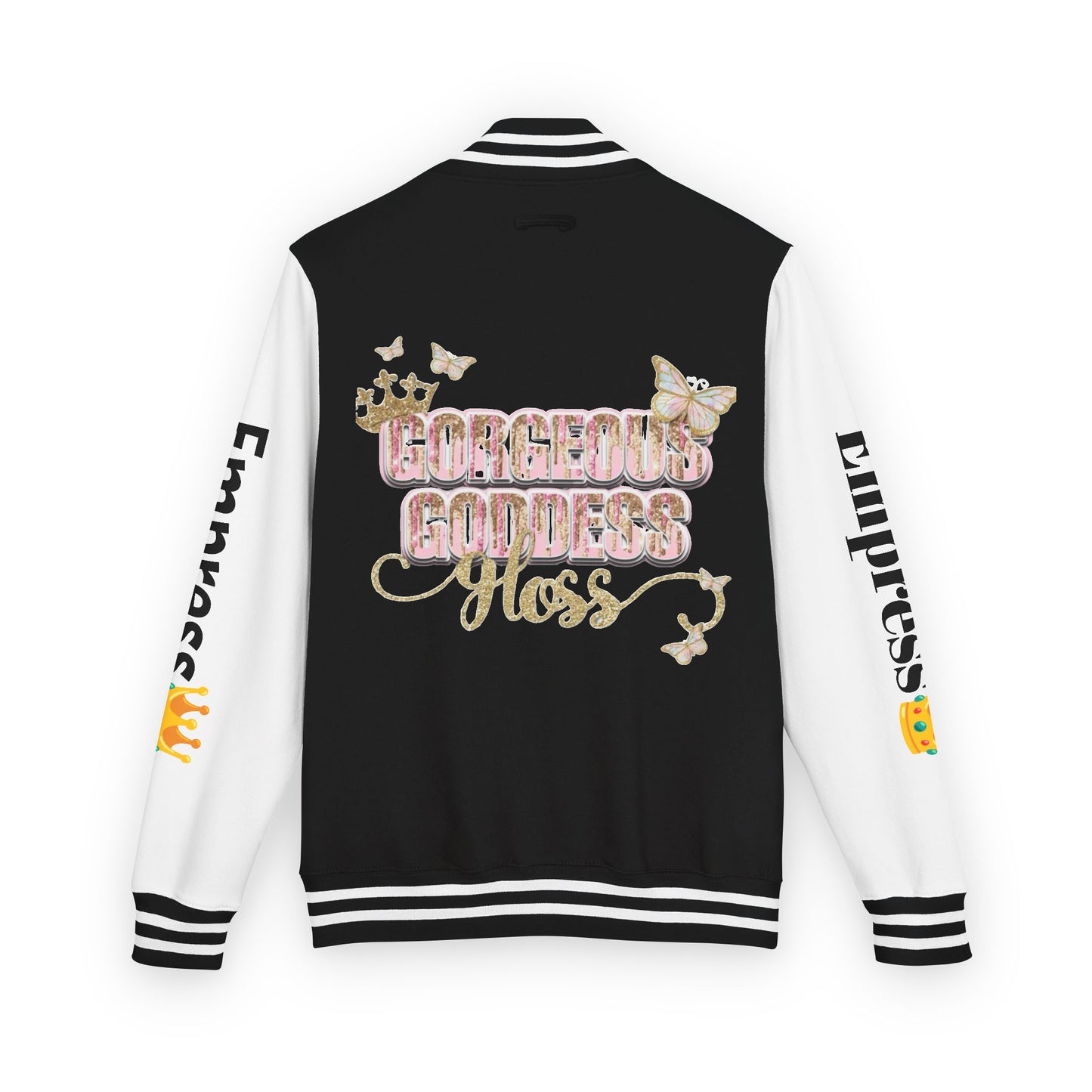 Unisex Heavyweight Letterman Jacket - Gorgeous Goddess Empress Design