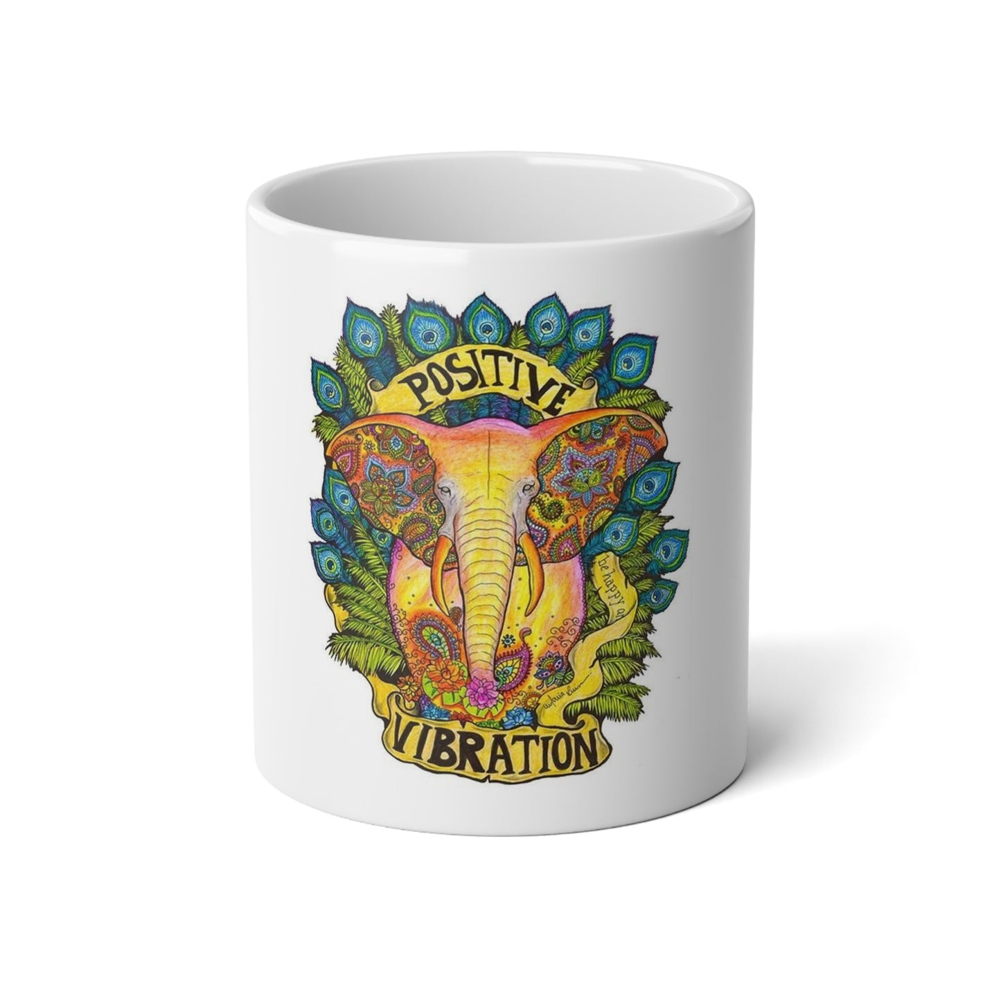 Positive vibrations 20oz Jumbo Mug - Perfect for Coffee Lovers
