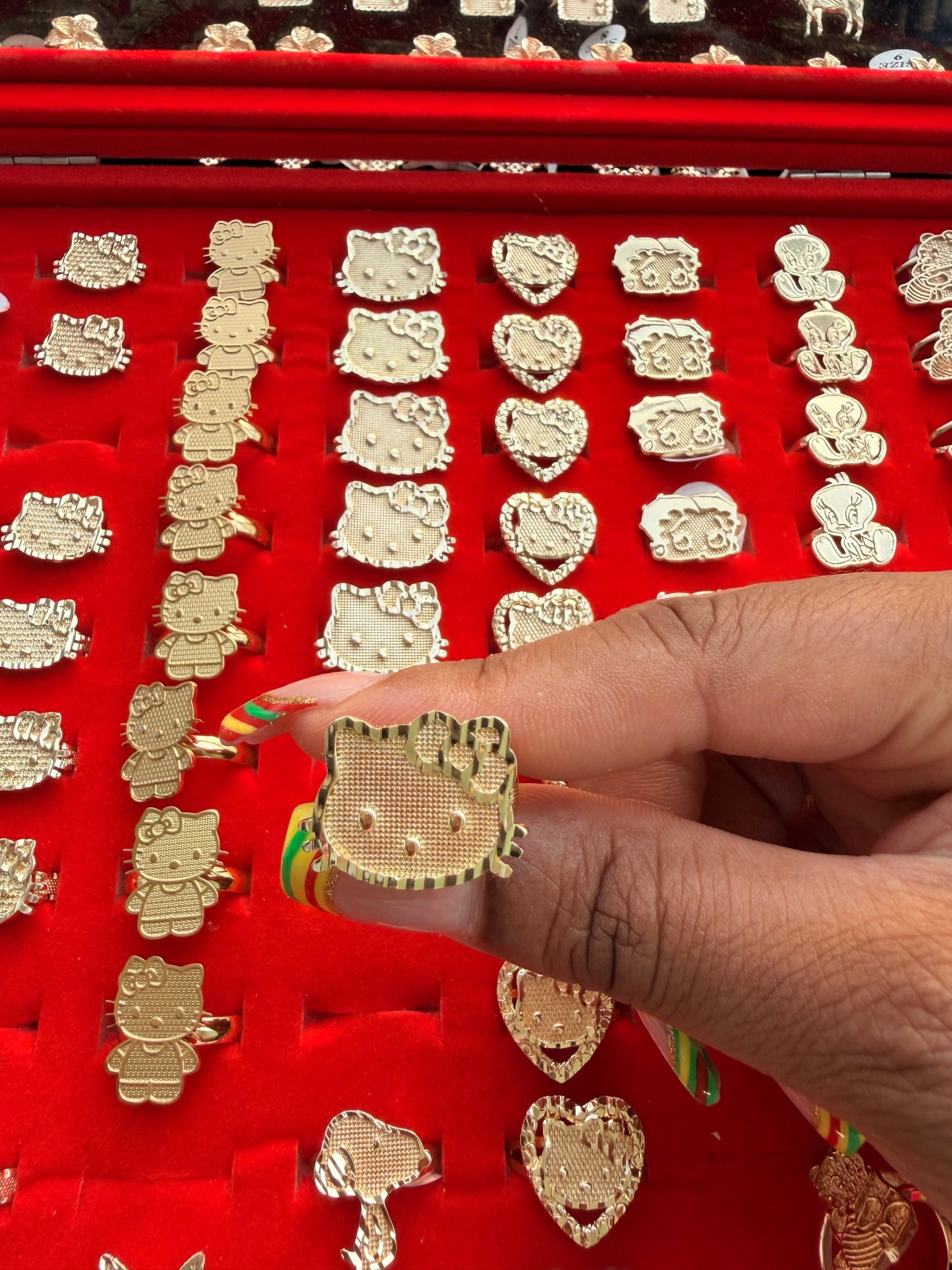 Big Hk Bow Face Rollie Ring