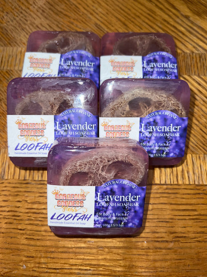 Handmade Loofah Essential Oil Soap