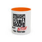 Funny Straight Outta Shape Coffee Mug - 11 & 15oz Accent Mug for Fitness Enthusiasts
