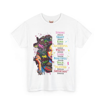 Strong black woman   Unisex Heavy Cotton Tee - Stylish & Empowering