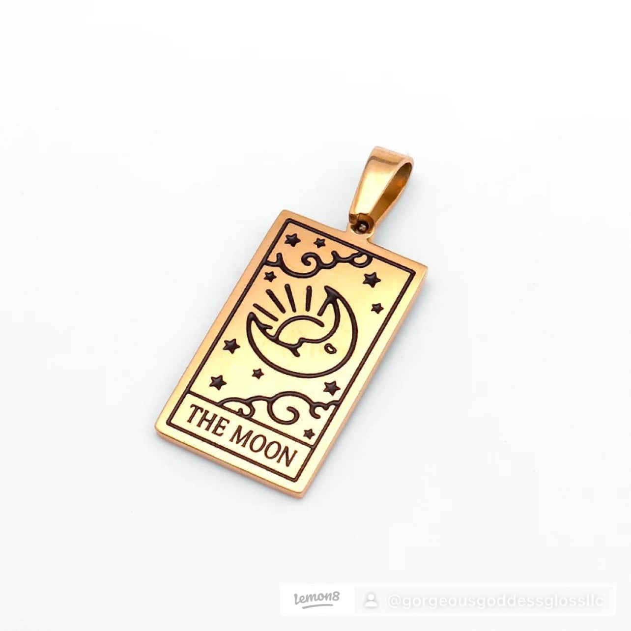 Tarot card #2 Necklace Gold Filled