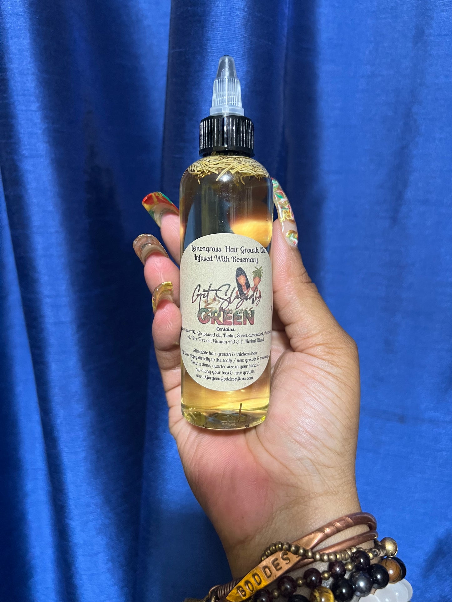 Lemongrass  hair growth oil infused with rose petals & buds