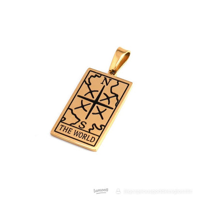 Tarot card #2 Necklace Gold Filled