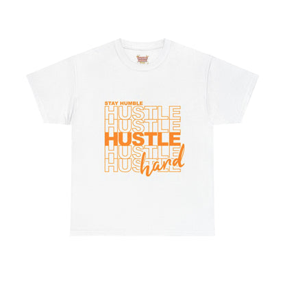 Stay Humble Hustle Hard Orange   T-shirt