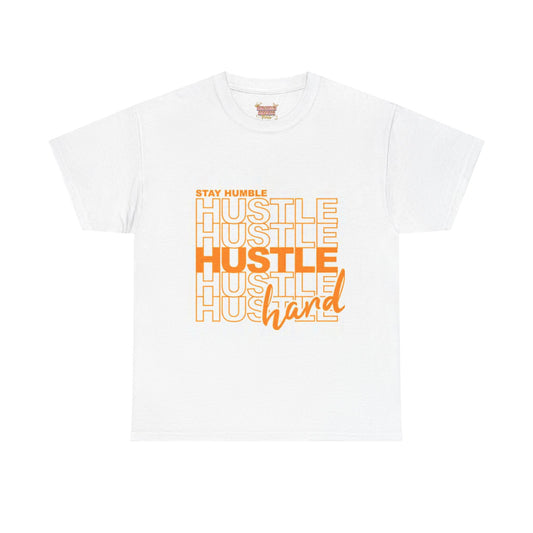 Stay Humble Hustle Hard Orange   T-shirt