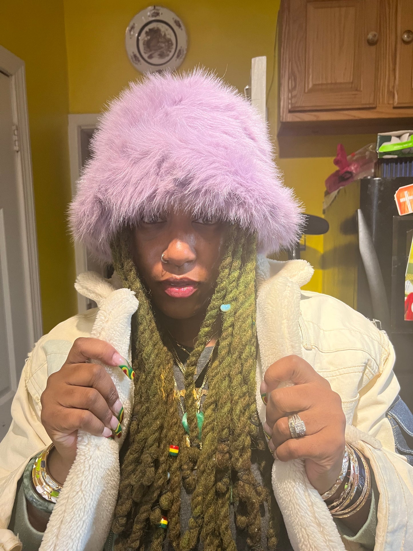 Frizzy Bucket Winter Hat