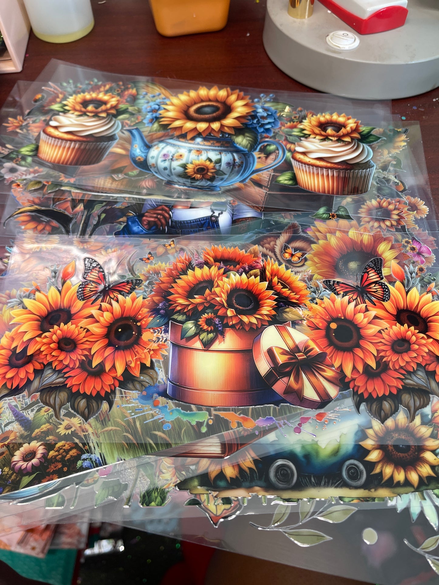 Sunflower 🌻 Mixes UV DTF cup wrap