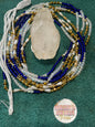 Blue Diamond   Tie on Waistbead Tie on  Waistbead