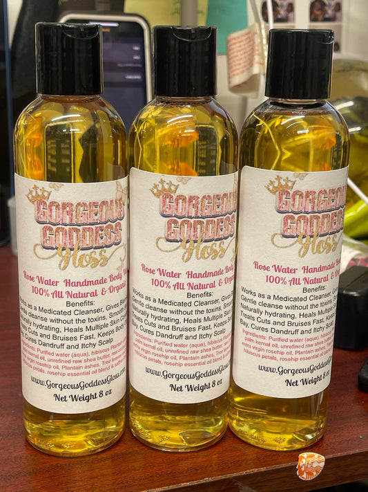 *NEW* Rose Water Handmade Body Wash 100% All Natural  & Organic