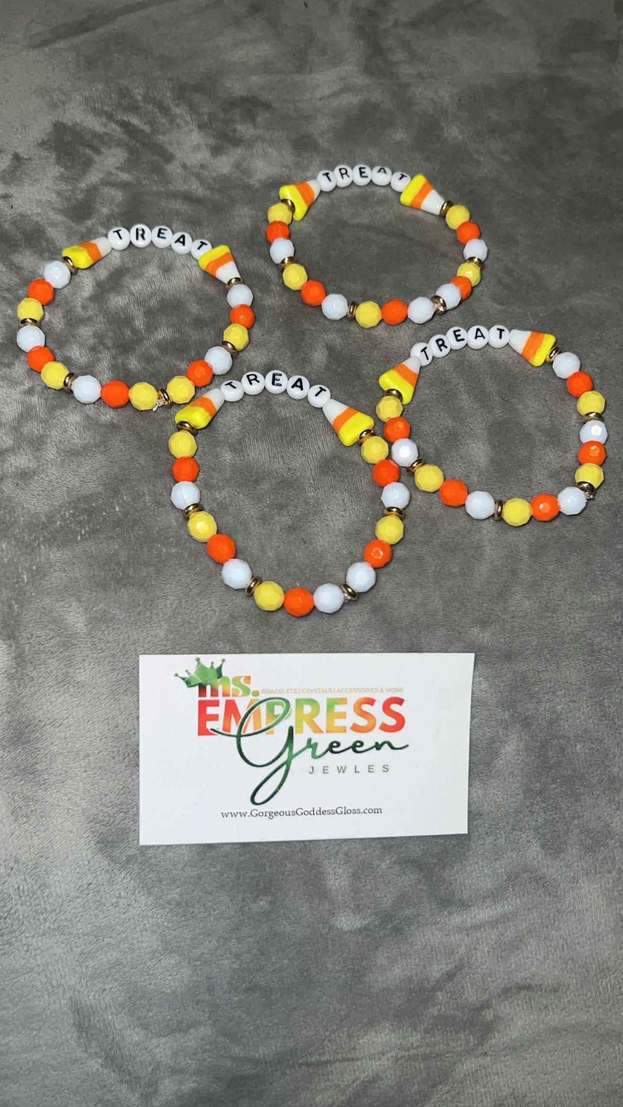 Candy Corn Treat Single Bracelet