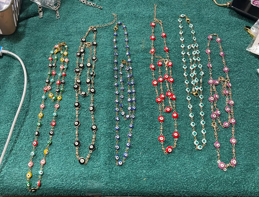Evil eye Necklace & Bracelet