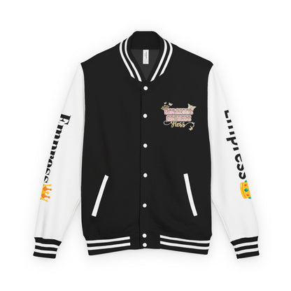 Unisex Heavyweight Letterman Jacket - Gorgeous Goddess Empress Design