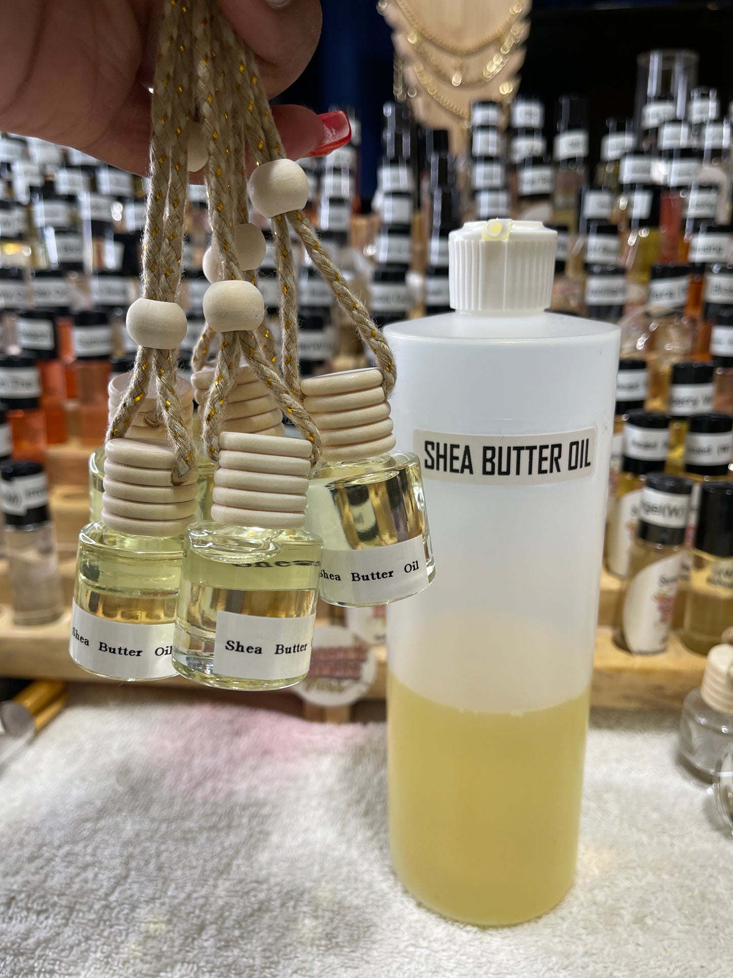 Shea butter oil (U) Car Diffuser (Add 3 Get 1 Free )