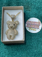 Bling Fat Teddy Bear Gold Filled