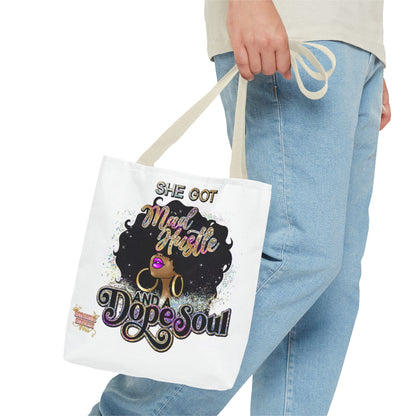 She has mad hustle   Tote Bag - Stylish Reusable Bag for Strong Women