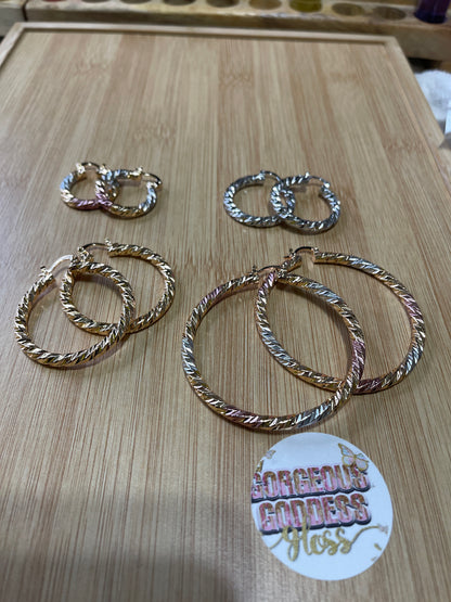 Twist Hoop Earrings