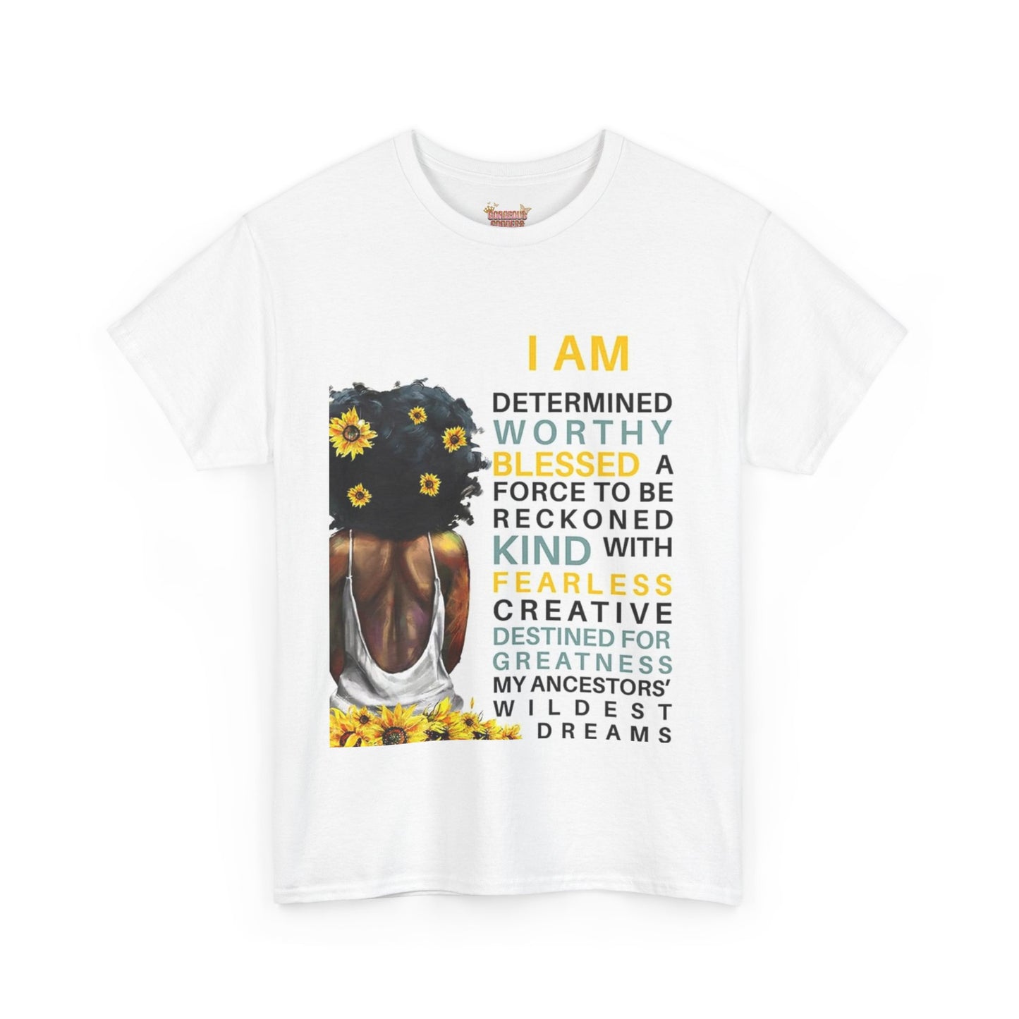I am determined    Unisex Heavy Cotton Tee - Stylish & Empowering