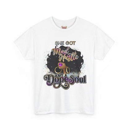 She got mad hustle Unisex Heavy Cotton Tee - Stylish & Empowering