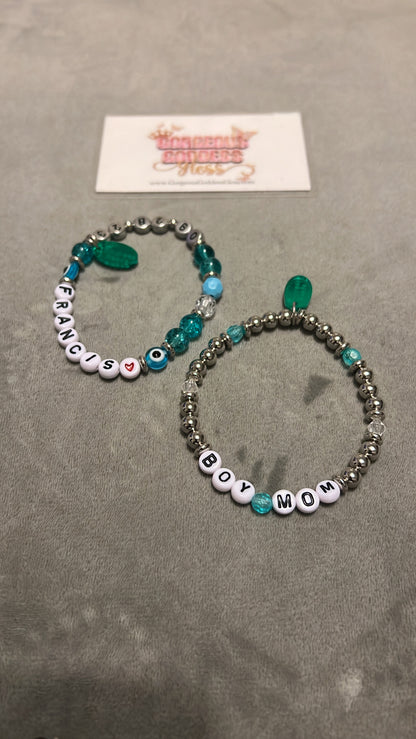 Baby Boy Name Birth Date  Set Evil Eye Single Bracelet