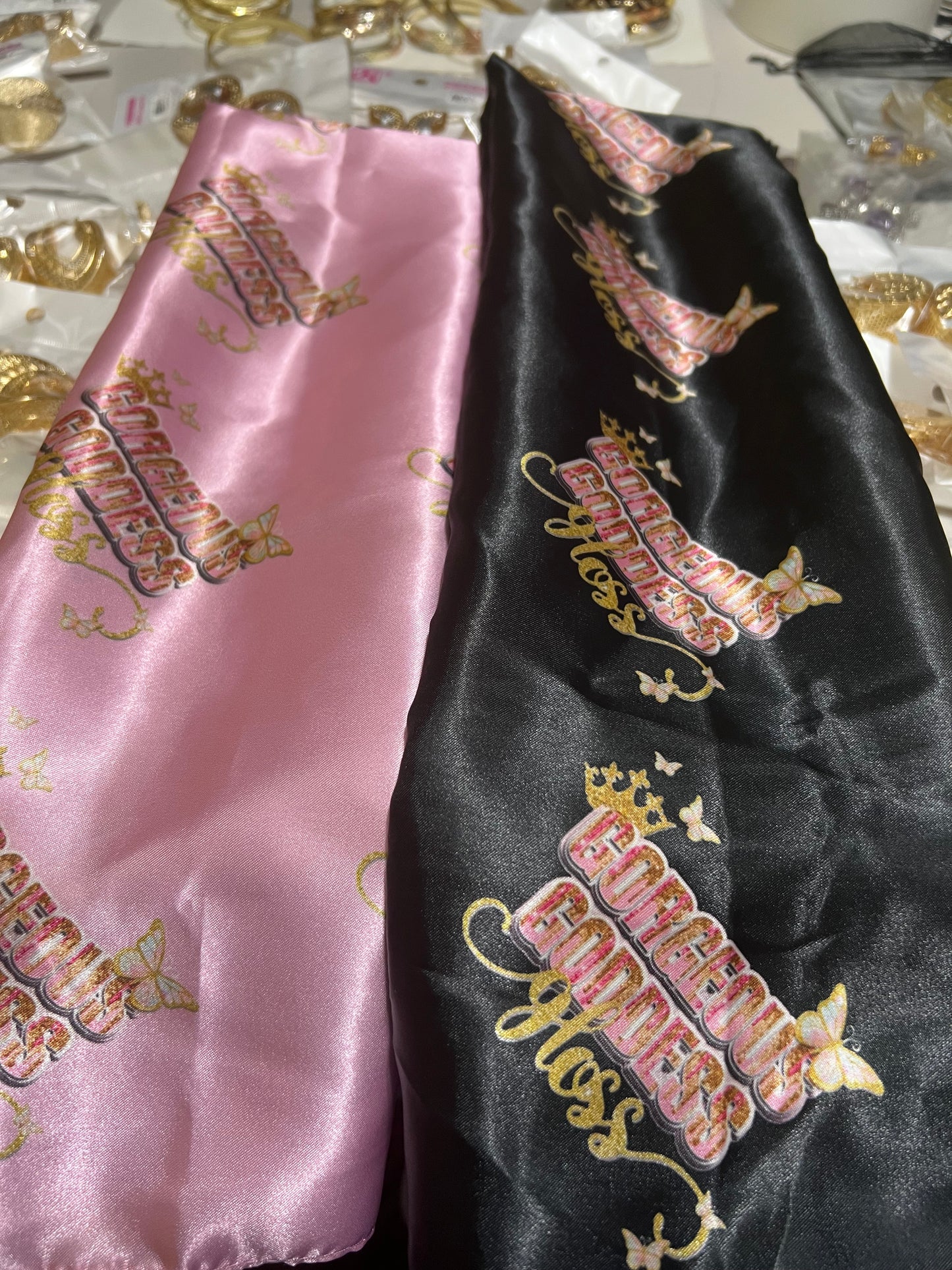 Gorgeous goddess gloss silk head scarf