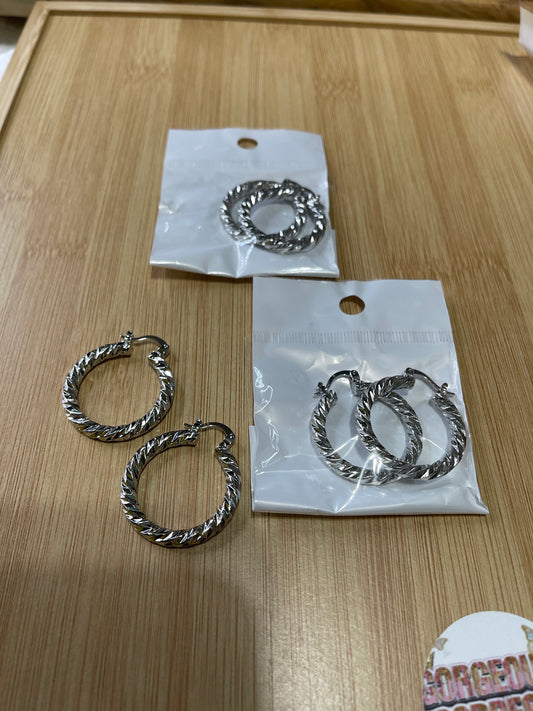 Twist Hoop Earrings