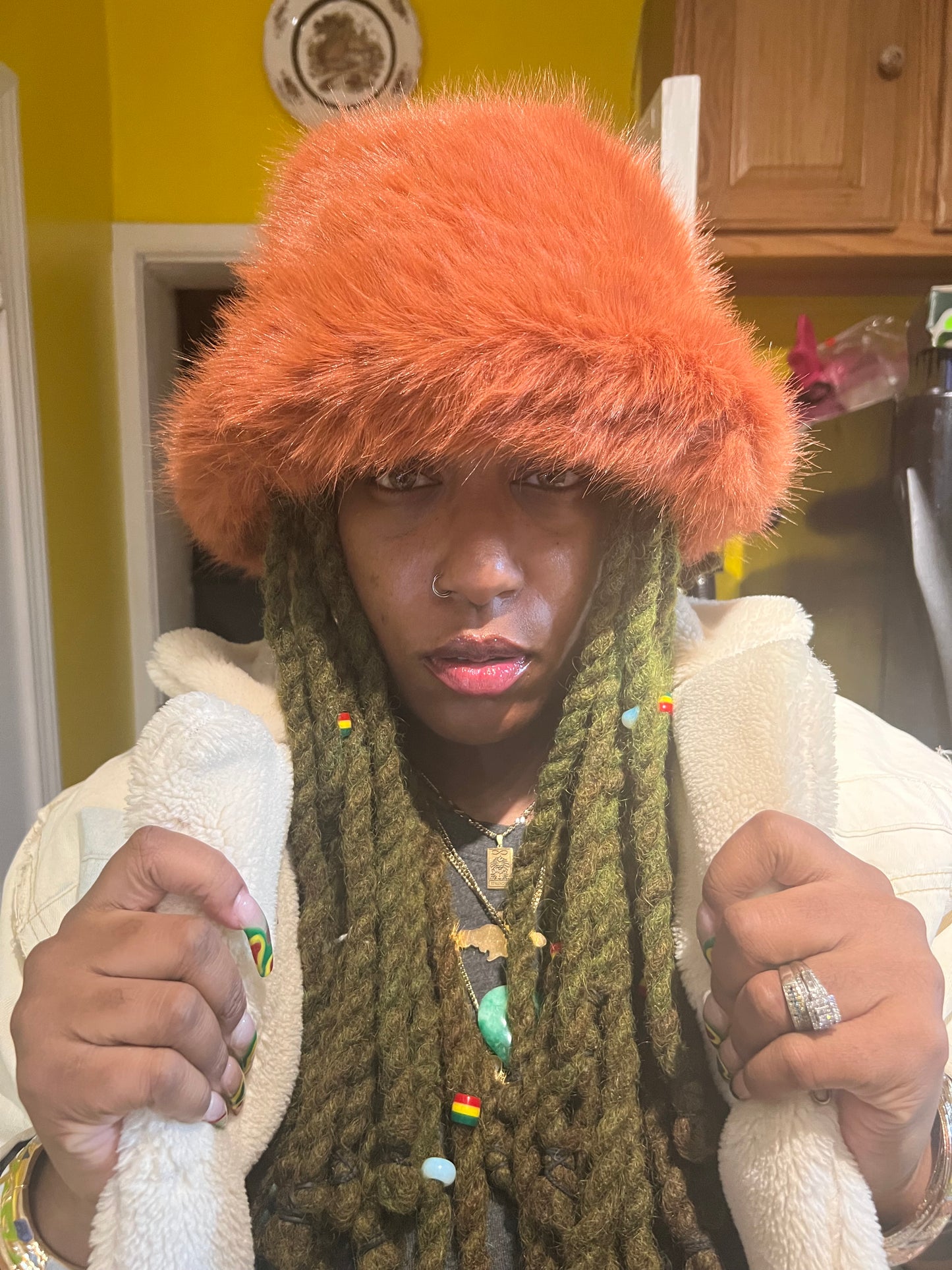 Frizzy Bucket Winter Hat