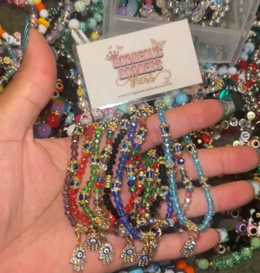 Tiny EE 🧿 Mini Hand Of Fatima Bling Bracelet