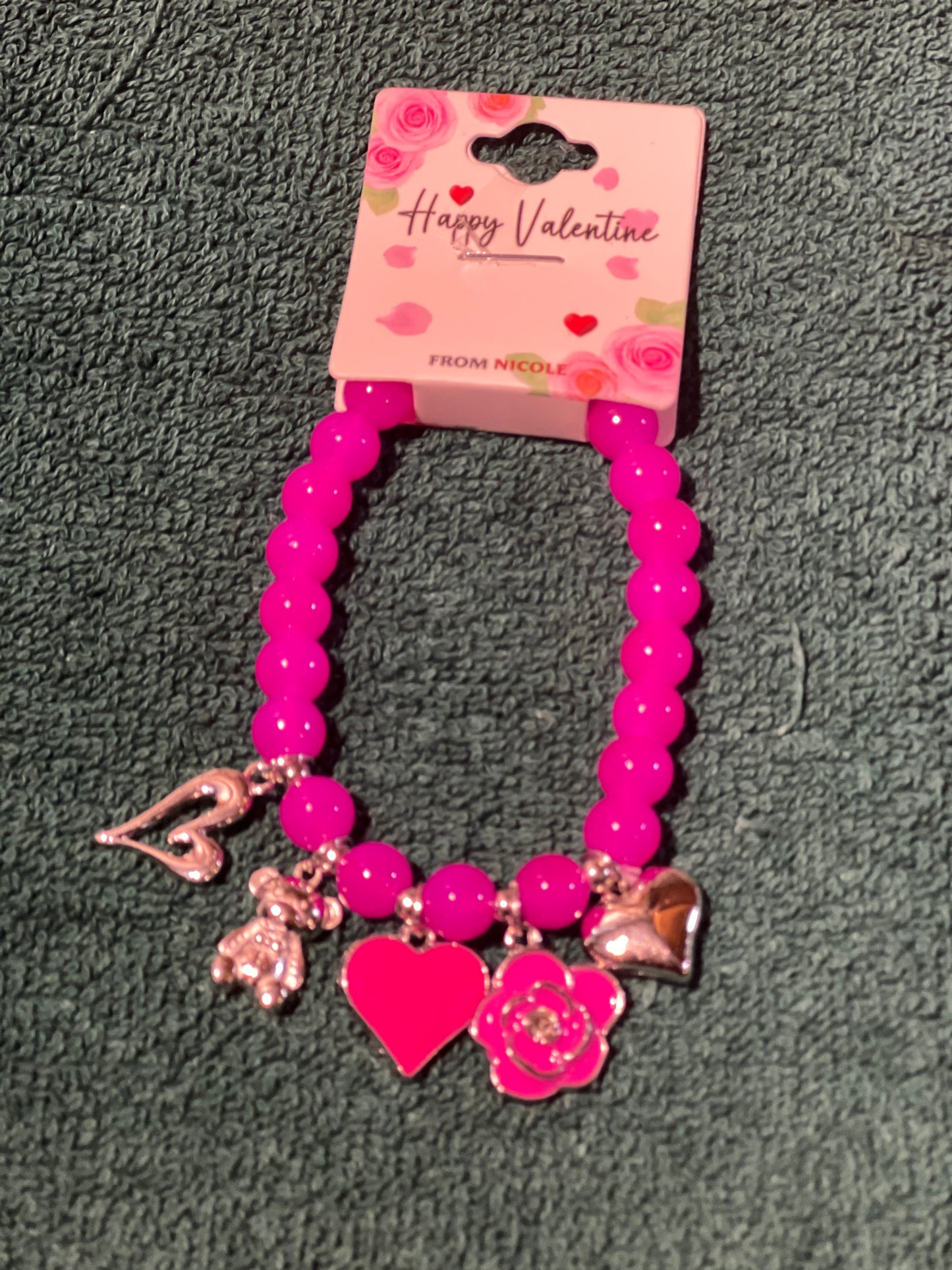 Valentine beaded bracelets