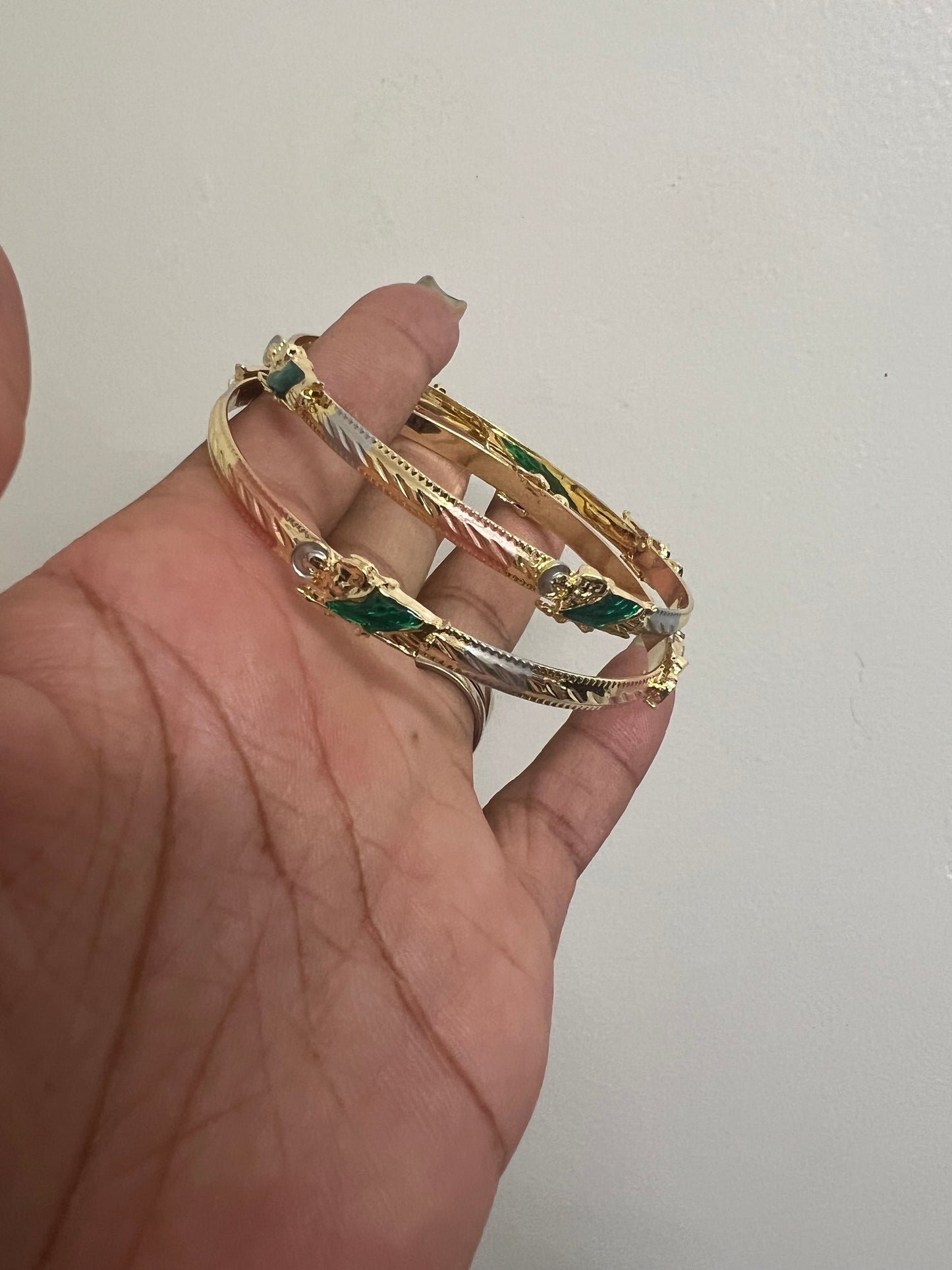 St Jude  Gold Filled bangles