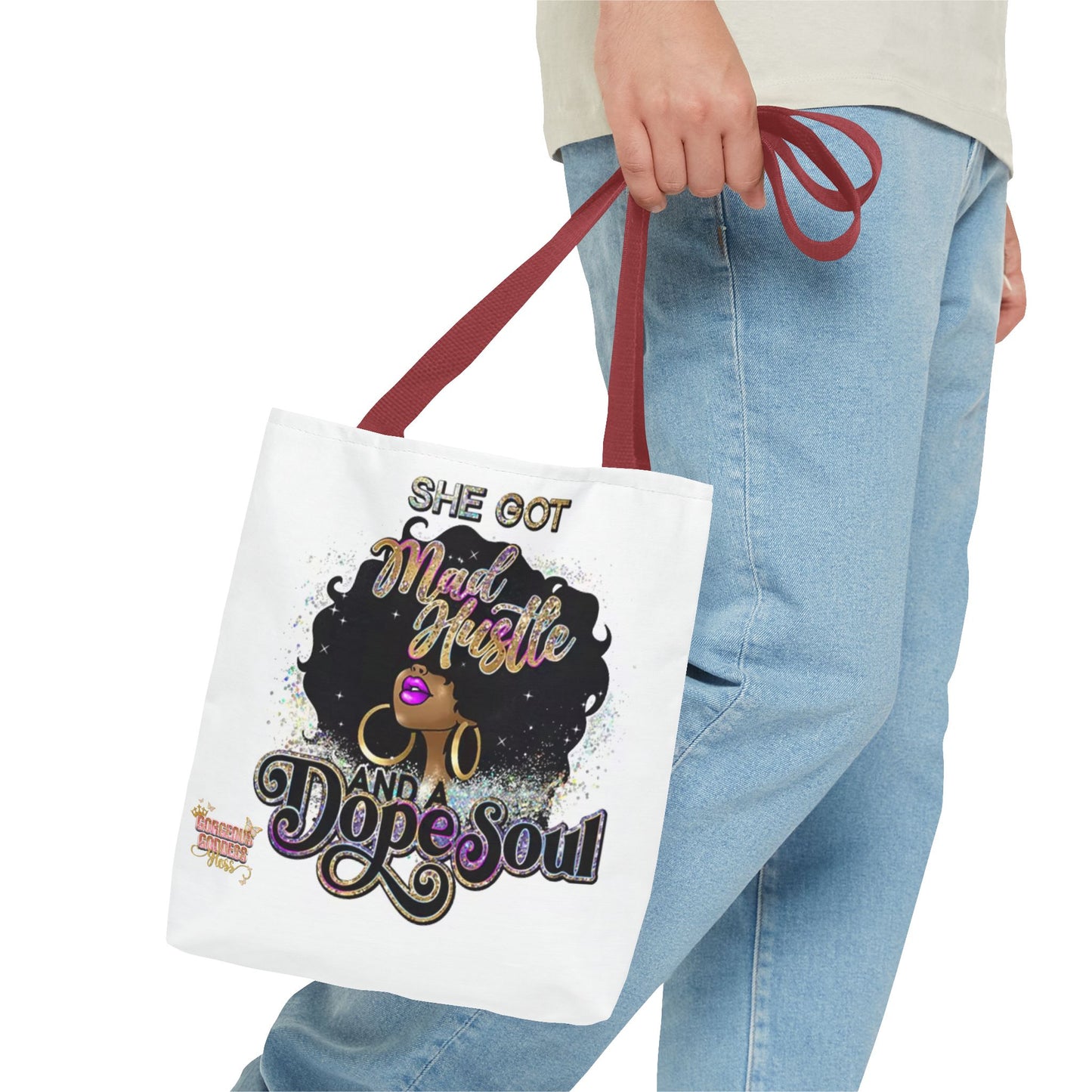 She has mad hustle   Tote Bag - Stylish Reusable Bag for Strong Women